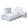 Baxton Studio Elise Classic and Transitional White Finished Wood Twin Size 3-Piece Bedroom Set